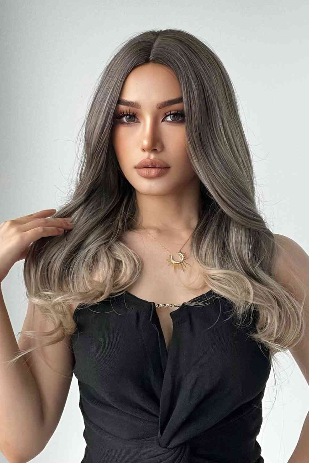 13*1" Full-Machine Wigs Synthetic Long Straight 24"