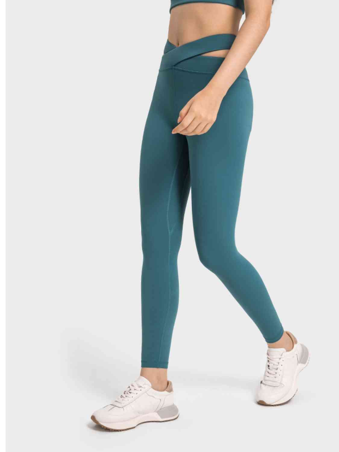 Crisscross Cutout Sports Leggings - CatConcepts