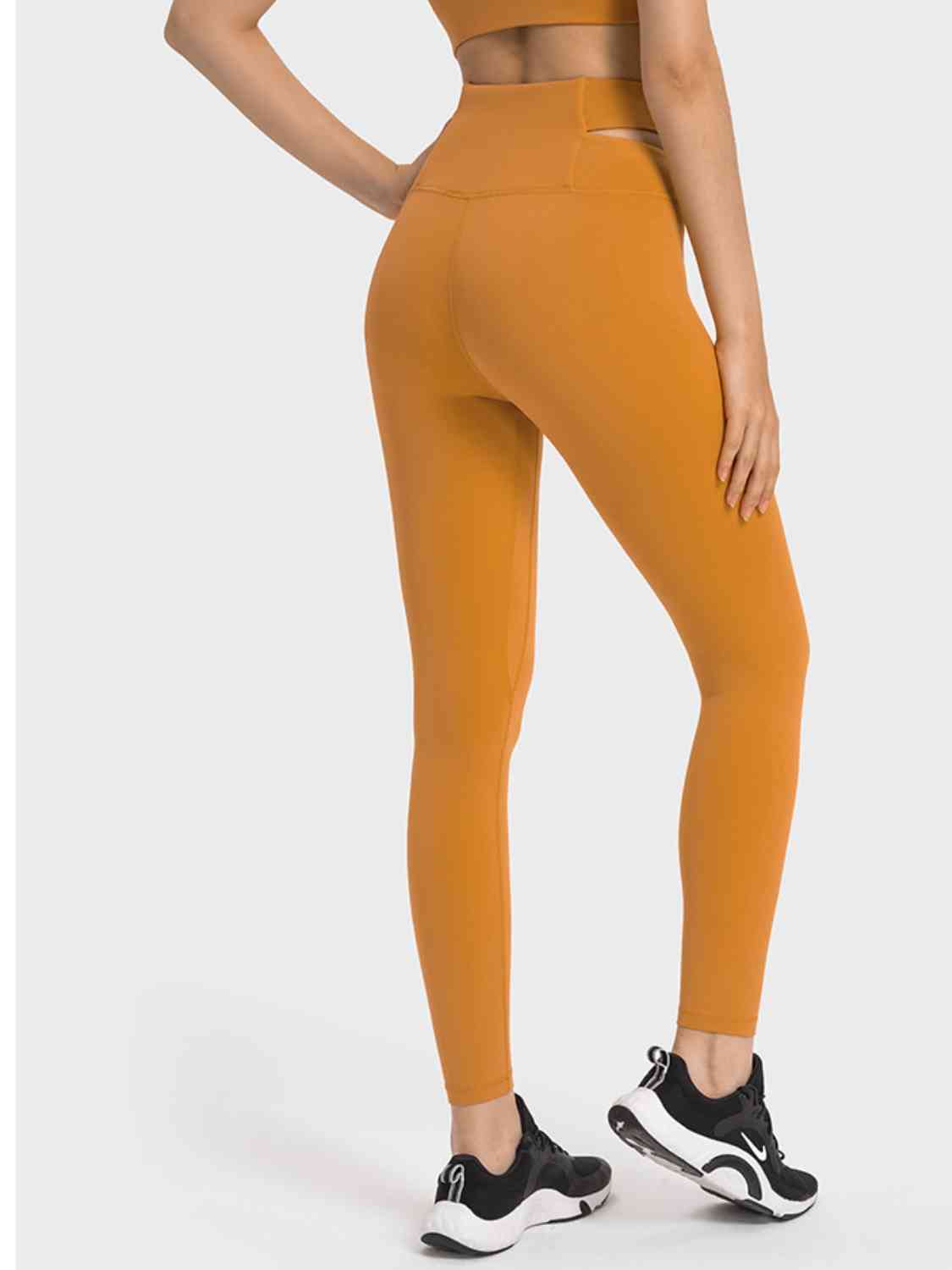 Crisscross Cutout Sports Leggings - CatConcepts