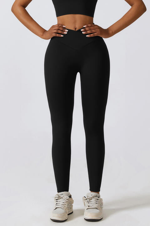 V-Waistband Sports Leggings - CatConcepts