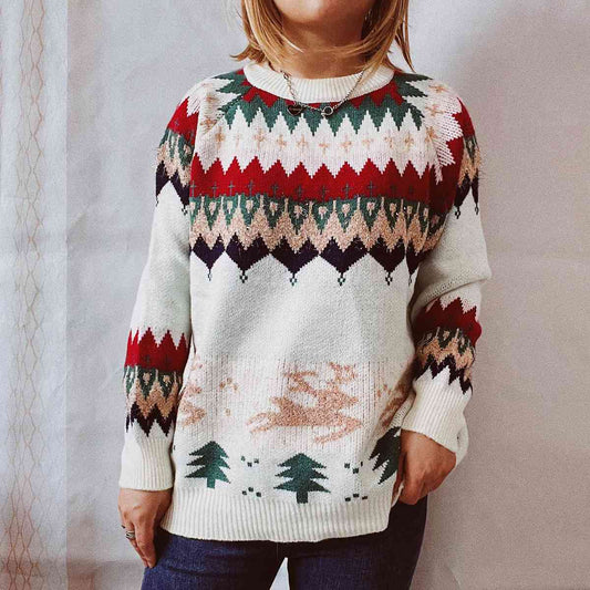 Christmas Element Long Sleeve Sweater - CatConcepts