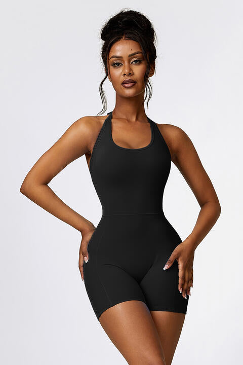 Halter Neck Sports Romper - CatConcepts