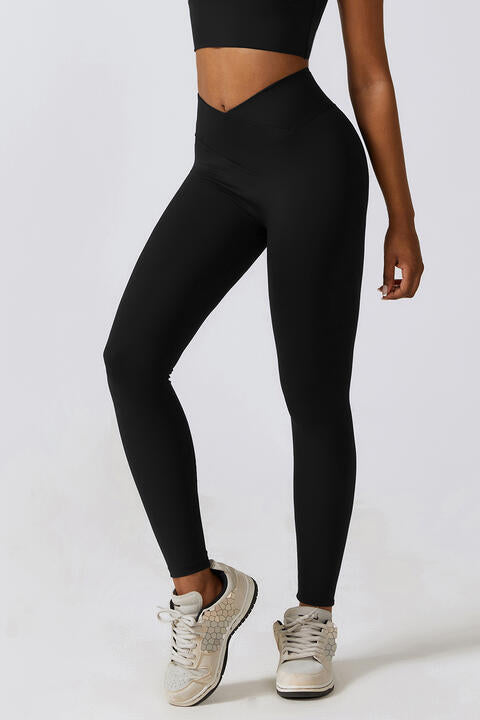 V-Waistband Sports Leggings - CatConcepts