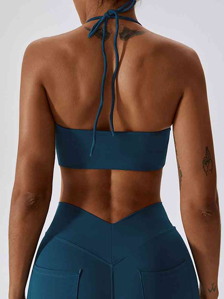 Yoga Halter Neck Sleeveless Tank Top